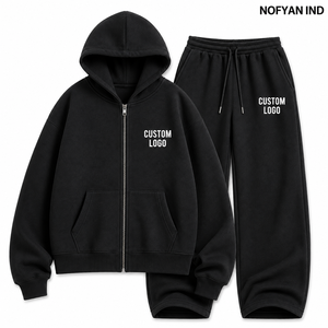 Conjunto de Sudadera y Pantalones de Chándal de Algodón French Terry, Fabricante OEM, Personalizado, Marca Privada, Venta al Por Mayor - Product Image 1