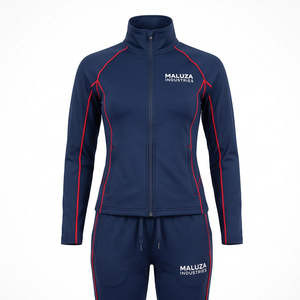 Survêtement d'entraînement unisexe personnalisé OEM ODM pour adultes, décontracté, respirant, antibactérien, à séchage rapide, veste de survêtement et pantalon de survêtement - Product Image 1