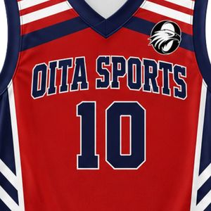 Navy <b>Red</b> White Sublimation Basketball Jersey and Shorts Set Athletic Team Outfit for School Club League Game Day Performance - Product Image 5