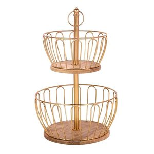 Premium Matte Finish Metal Fruit <b>Basket</b> For Elegant Fruit Display And Kitchen Organization Accessory Item - Product Image 1