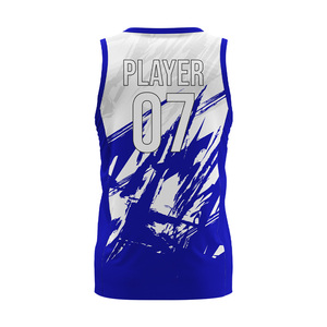 Maillot de basket-ball unisexe sur mesure pour adultes, taille plus, nom de l'équipe imprimé par transfert thermique, respirant, vêtements d'entraînement de basket-ball - Product Image 2