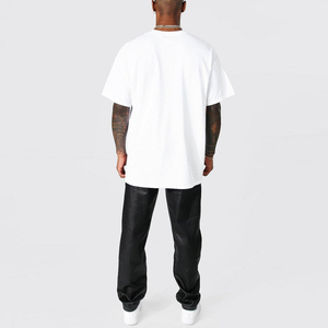 Camisetas de Manga Corta con Cuello Redondo para Hombre, Personalizables OEM, 100% Algodón, Impresión de Serigrafía Duradera, Camisetas de Alta Calidad para Hombre - Product Image 4
