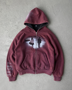 Sweat à capuche oversize en polaire bleu pour homme, style streetwear, avec broderie inspirée de la course, design patch, épais, décontracté, séchage rapide - Product Image 3
