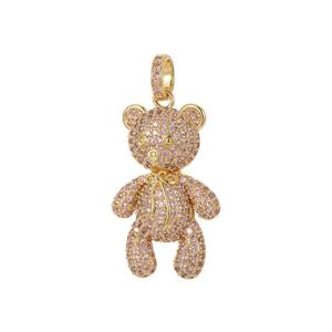 Pendentif Ours en Moissanite Diamantée Effet Glacé Hip Hop en Argent Sterling 925 – Collier Bling Tendance - Product Image 6