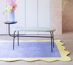 Tapis de designer 100 % laine tufté à la main – Forme irrégulière personnalisée, bordure festonnée moderne, tapis de luxe pour salon - Product Image 1