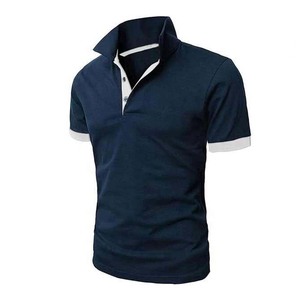 Camiseta de Golf Personalizada con Logotipo Frontal para Hombre, Cuello Rígido, Tela de Forro Polar, Impresión Digital, Diseño de Manga Corta Transpirable con Patrón Sólido - Product Image 5