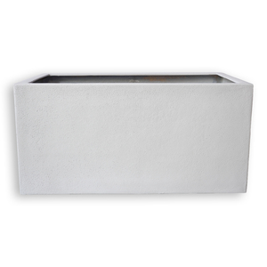 Modern <b>Square</b> Fiberglass Plant <b>Pot</b> with Drainage Hole Weather Resistant for Outdoor Garden & Balcony Use - Product Image 1