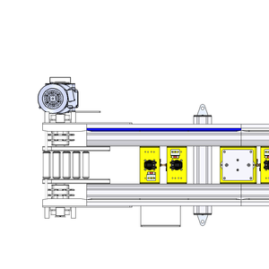 ระบบสายพานลำเลียงอะลูมิเนียมแบบโมดูลาร์สองความเร็ว รุ่นใหม่  40W AC220V  ปรับแต่งขนาดได้  บริการ ODM - Product Image 2