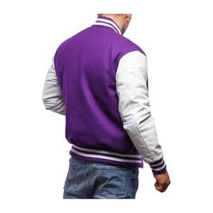 Chaqueta Universitaria Personalizada para Hombre con Bordado Estilo Vintage, Colección de Invierno del Fabricante, Venta al Por Mayor - Product Image 3