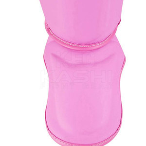 Protège-tibias en cuir PU haute performance, coque extérieure robuste, fermeture auto-agrippante, léger, pour la boxe et l'entraînement actif - Product Image 5