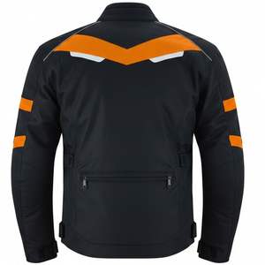 Blouson de moto unisexe en textile haute performance avec protections, imperméable, motif imprimé, grandes tailles et caractéristiques coupe-vent - Product Image 2
