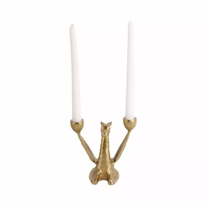 Handmade Aluminum Durable Eco-Friendly <b>Candlestick</b> Holder 10.6in <b>Tall</b> Tulip Shape Home Decoration - Product Image 2