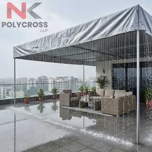 Auvent de terrasse rétractable en aluminium imperméable pour l'extérieur, idéal pour jardin, balcon et cour. - Product Image 6