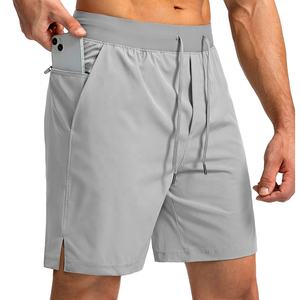 Pantalones cortos ligeros de verano para hombre, pantalones cortos deportivos de algodón de malla para correr para hombre, cintura elástica cómoda - Product Image 1