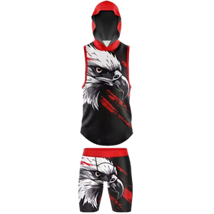 Uniforme de football américain 7v7 personnalisé pour adultes, sans manches, respirant, anti-humidité, séchage rapide, 100% polyester - Product Image 1