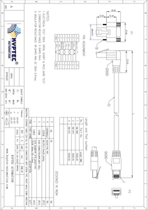 Câble de vision industrielle GigE CAT6, connecteur RJ45 à visser à angle droit vers le bas pour des systèmes de communication de données fiables - Product Image 5