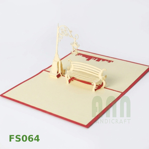 Handmade 3D Pop Greeting <b>Card</b> <b>Box</b> Bench Style Custom Die-Cut Paper Crafts <b>Wedding</b> Occasions Thank You Friendship Gift Vietnam - Product Image 5