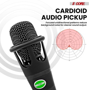 5 Core Podcast Equipment Bundle w Cardioid Dynamic XLR Microphone <b>Mini</b> <b>Desk</b> Stand XLR to 1/8 Cable - Product Image 3