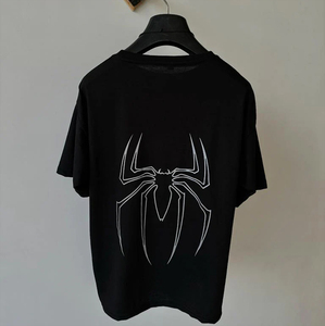 Men's Casual Short Sleeve Front Solid T-Shirt Silk Screen Printing Anti-Shrink Quick Dry Knitted 100% Cotton Eco-Friendly - Product Image 2