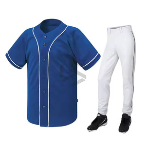 Direct Manufacturer's Best Design Unisex 100% Polyester <b>Baseball</b> Uniforms Customized Sports Wears for Adults Breathable Sets - Product Image 4