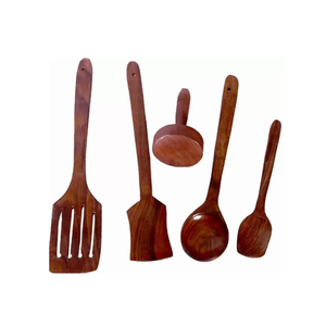Wooden Spoon & Fork <b>Set</b> of 6 Pcs - Product Image 2