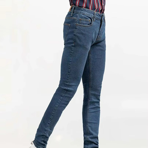 Nuevos Pantalones de Mezclilla Azules para Hombre, Estilo Casual, Corte Recto, Cintura Alta Elástica, Jeans de Mezclilla - Product Image 5