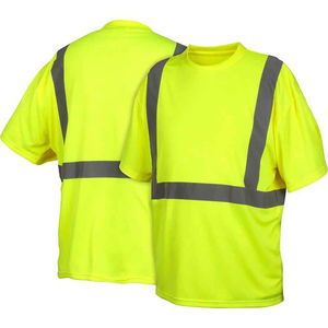 Latest Style Outdoor Safety Wear High Visibility Breathable 100% Cotton <b>Round</b> Neck Loose Fit <b>Canvas</b> Fabric Safety Shirt - Product Image 1