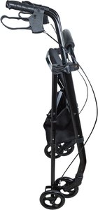 Lightweight Folding 4-Wheel <b>Rollator</b> Height Adjustable Handles & Legs Padded Seat with Storage Bag 136kg Capacity Ergonomi - Product Image 2