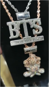 CONCEPTION Colgantes Personalizados de Moissanita con Incrustaciones de Diamantes, Plata 925, Engaste Completo, Letra Personalizada, Estilo Hip Hop, Unisex, Certificado GRA - Product Image 4