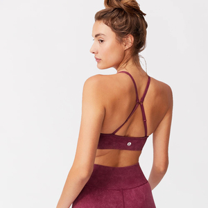 Custom Washed Sports Bra with High Waist <b>Compression</b> Leggings Yoga Gym Wear OEM ODM Private Label Factory - Product Image 2