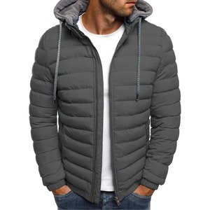 Doudoune matelassée isolante pour homme, tendance hiver, effet délavé, poids lourd 14 oz, 100% coton, poches usées, OEM ODM - Product Image 4