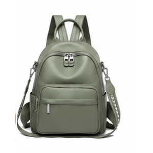 PU Leather <b>Backpack</b> With Front Pocket And Adjustable Straps Shoulder Bags for men and women - Product Image 2