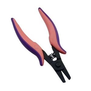 Crimping Pliers Jewelry Beading Tool Purple Ergonomic Handle Carbon Steel Secure Bead Finishing <b>Wire</b> Design <b>Crafting</b> Equipment - Product Image 1