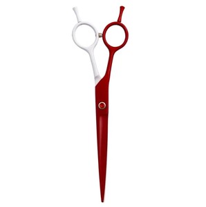 Ciseaux de toilettage professionnels pour chiens de qualité supérieure, couleur rouge et blanc, avec vis et silencieux, par Tegra - Product Image 2