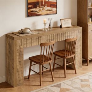 Tavolino stretto da divano con design superficiale unico, consolle decorativa lunga - Product Image 2