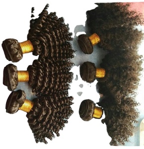 Extensions de cheveux humains vierges indiens 100% naturels, alignés aux cuticules, de haute qualité, ondulés, bruts et non traités, en lots pour tissage - Product Image 4