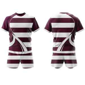 Uniformes de Rugby Transpirables de Poliéster 100%, Estilo Deportivo 2026, con Logotipo Personalizado, Calidad Premium, Más Vendidos - Product Image 3