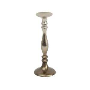 Modern Silver Metal <b>Square</b> Eco-Friendly Lantern Pillar <b>Set</b> Shiny Chrome Table Stand Luxury Wedding Centerpiece - Product Image 2