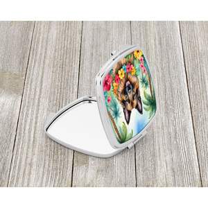 Belgian Tervuren Luau <b>Compact</b> Folding Handheld Makeup <b>Mirror</b> Portable Travel Decorative <b>Mirror</b> Gift for Women and Girls - Product Image 2