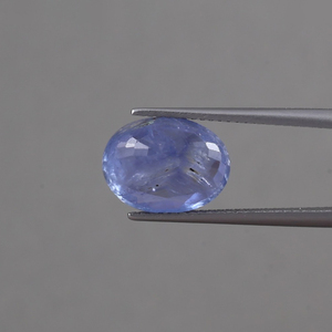 Zafiro Azul Verde Creado en Laboratorio, Suelto |   Corte Ovalado de 12x9 mm |   6.29 Quilates Pulidos con Certificación de Terceros, Fosforescentes, 6mm para - Product Image 3