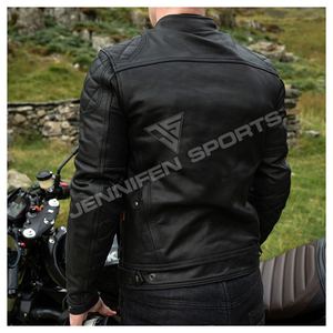 High Quality Motorcycle <b>Jacket</b> Men Biker Vintage Motorcycle <b>Racer</b> Genuine Cowhide Leather <b>Jacket</b> Real Genuine Leather Racing - Product Image 6