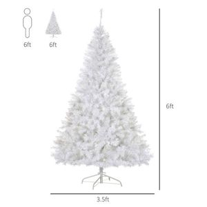 6ft Christmas Tree Festive Holiday Decorations Product - Product Image 2