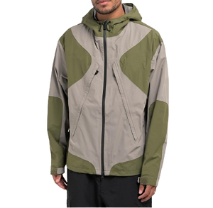 Men's Autumn Windbreaker Safari <b>Jacket</b> Hooded Knitted Zipper <b>Waterproof</b> Breathable Lightweight Long Sleeve Design Outdoor - Product Image 1