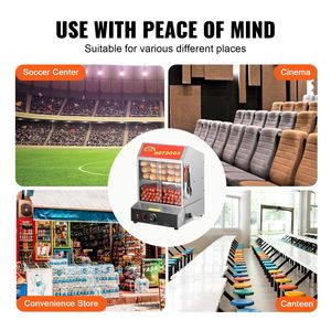 Scaldapane Elettrico a 2 Livelli per Hot Dog da 28.5QT con Controllo Temperatura 86-185F e Vetro Temperato Scorrevole per Mantenere Caldi i Panini - Product Image 6