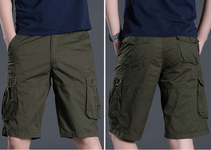 <b>Mens</b> Vintage Distressed Printed 100% Cotton 3/4 <b>Long</b> Running <b>Shorts</b> Custom Plus Size Baggy Workout Sweat <b>Shorts</b> - Product Image 6