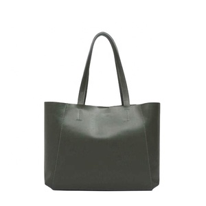 High Quality Handmade <b>Khaki</b> Smooth Genuine Leather Designer Bag Unlined Vintage Style Direct from India's <b>Top</b> Supplier - Product Image 1