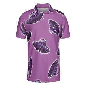 Polo tendance personnalisé pour homme à manches courtes avec imprimé de dessins animés, col rabattu, tissu respirant et léger - Product Image 6