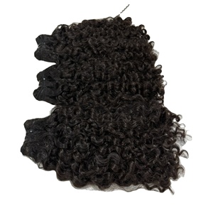 Extensions de cheveux naturels 100% humains, ondulés profonds, en vrac, cuticules alignées, pointe plate, prix de gros, extensions à clipser - Product Image 6