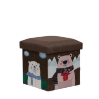 MA06 personnalisable OEM prix usine pliable Rectangle pouf boîte de rangement organisation de la maison livre enfants jouets articles divers