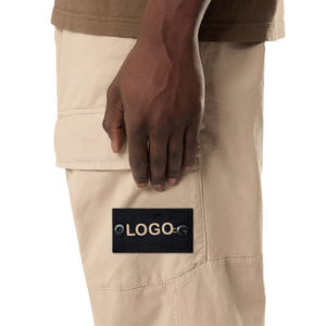 Best Seller Men Cargo Pants Premium Stretch Cotton Twill Elastic Waist Streetwear Utility Cargo Trouser Custom OEM Manufacturer - Product Image 4